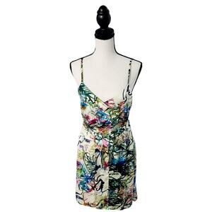 Vintage Havana Womens Tropical Sleeveless Mini Dress Size Medium Travel Sexy